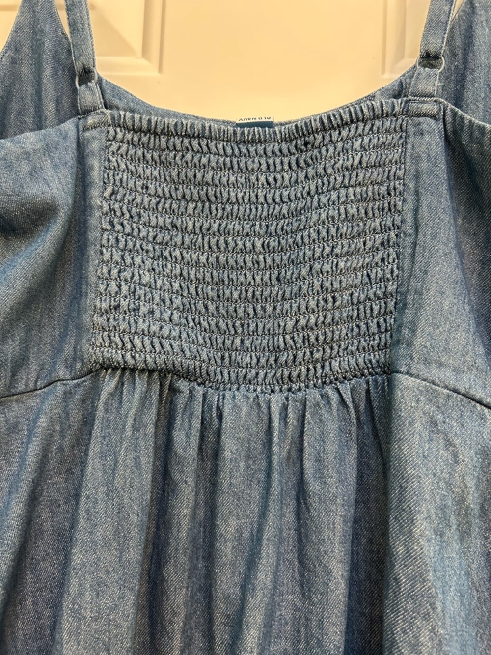 Old Navy Blue Denim Mini Slip Dress SP - Picture 8 of 9